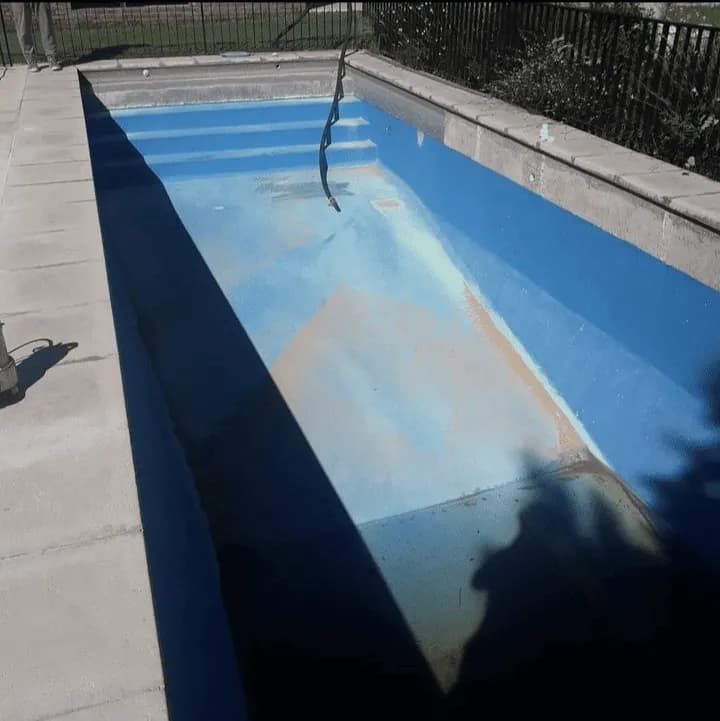 Pileta antes del arenado - Pilar