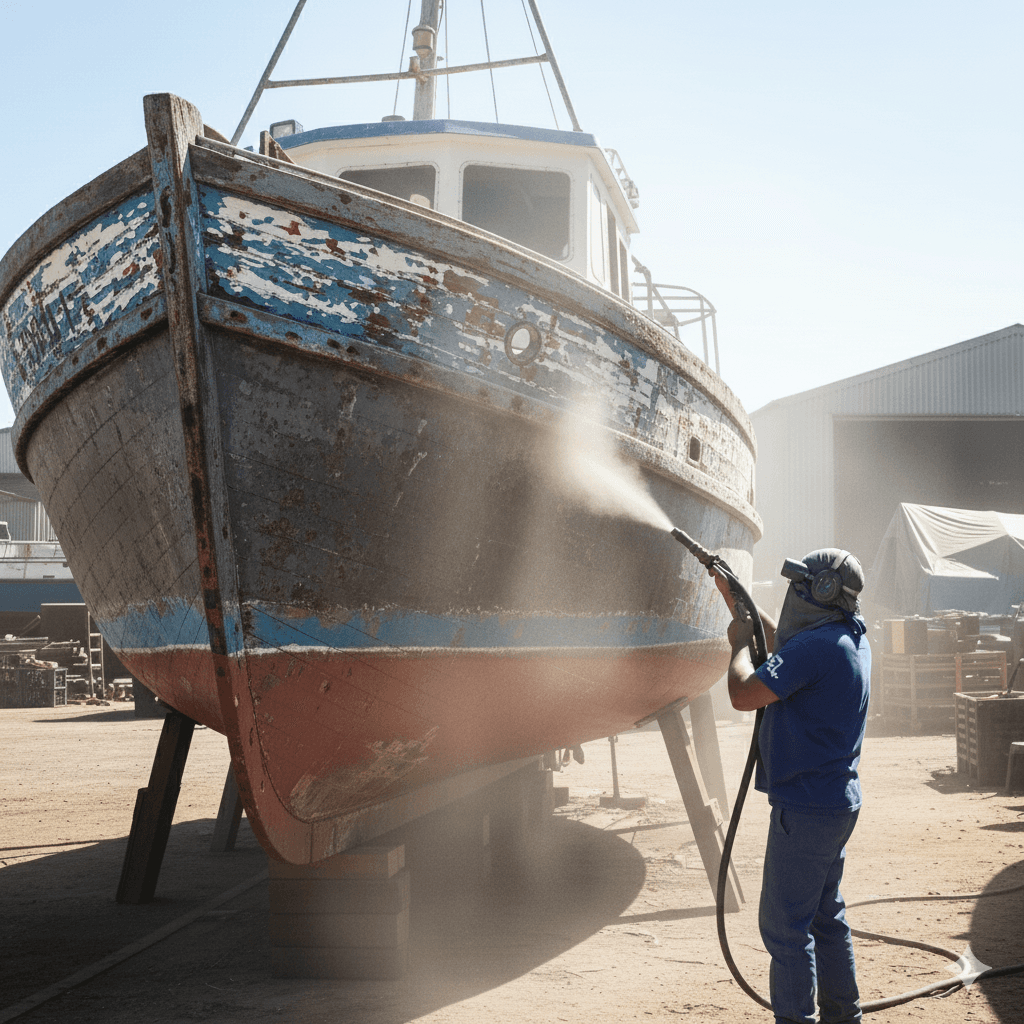 Arenado de barcos - Arenados Lucho