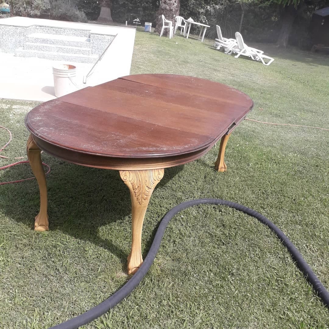 Mueble de madera antes del arenado - Pilar