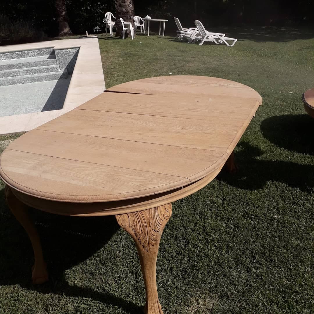 Mueble de madera después del arenado - Pilar