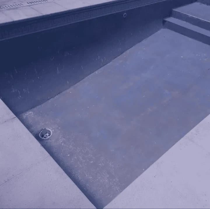 Pileta después del arenado - Zona Norte