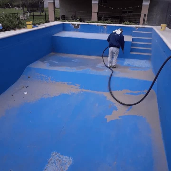 Piscina antes del arenado - Zona Norte