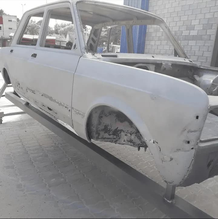 Auto después del arenado