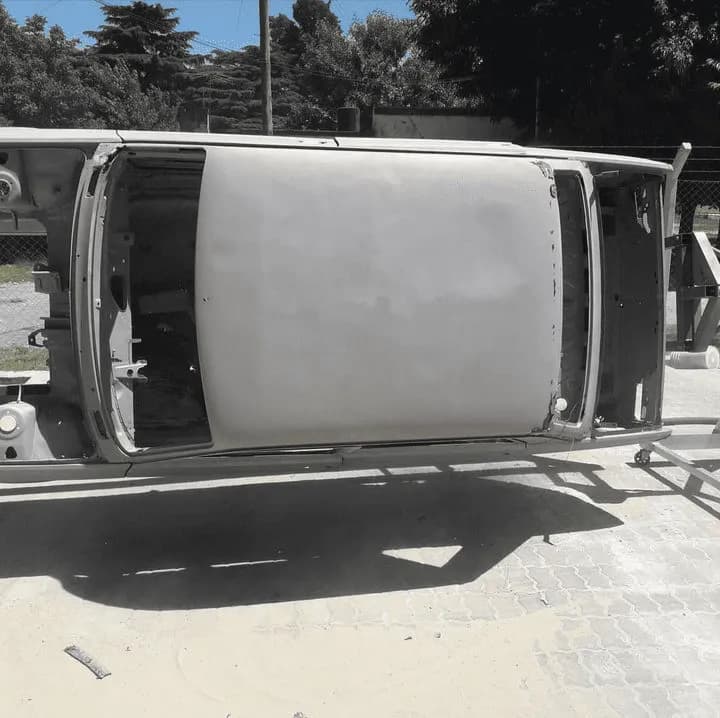 Chasis después del arenado