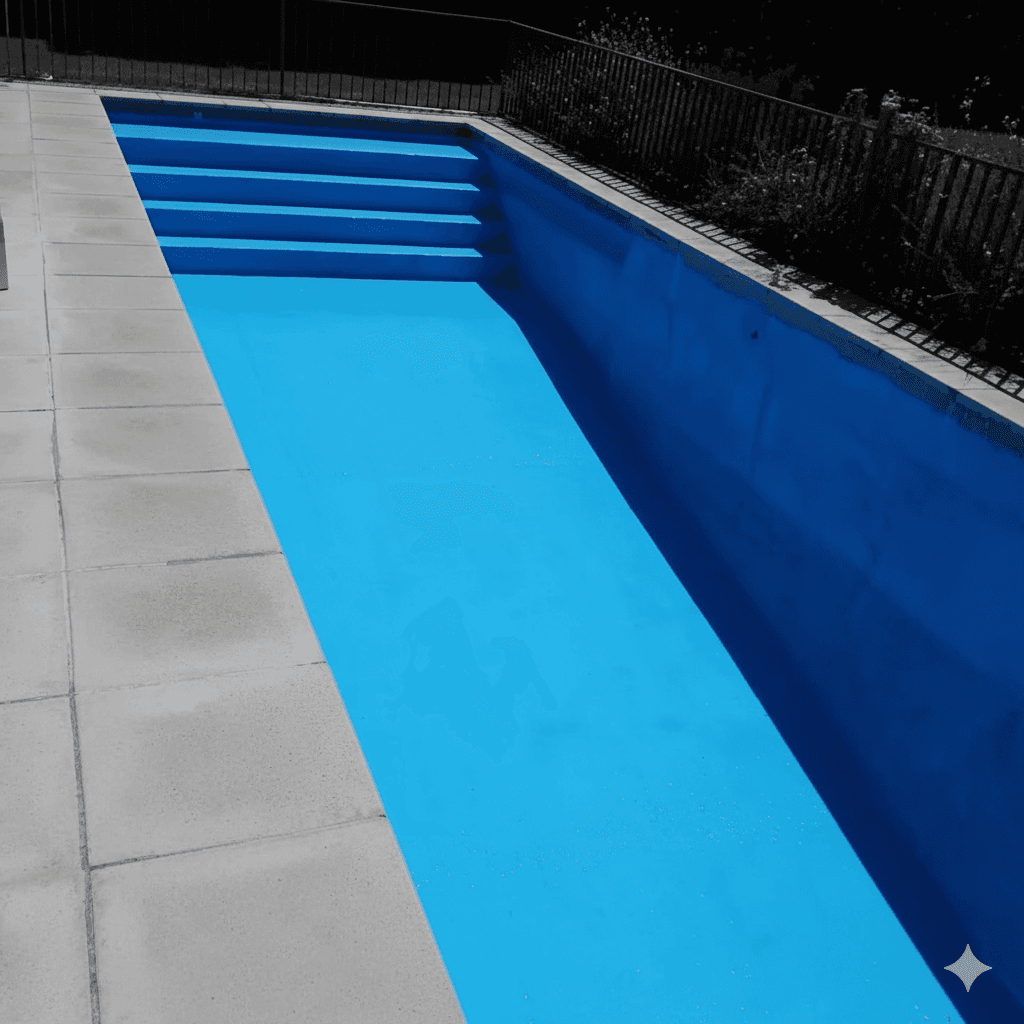 Pileta después de la pintura profesional - Pilar