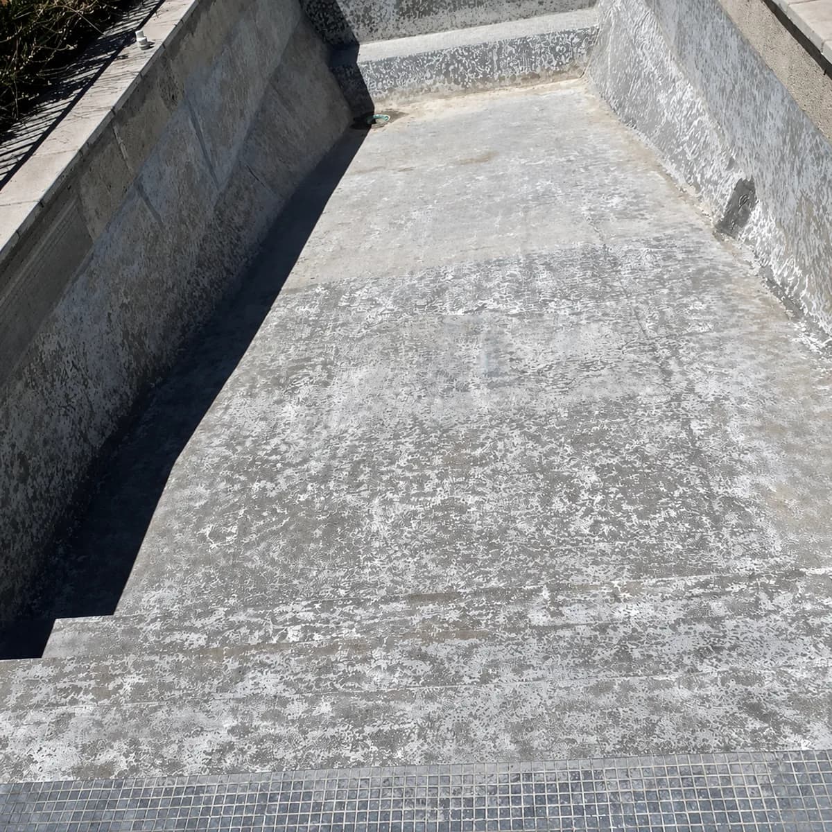 La misma pileta arenada para revestir